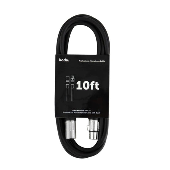 Dây Cáp Kết Nối Microphone Koda Essential KMC10, 10ft, Black-Mai Nguyên Music