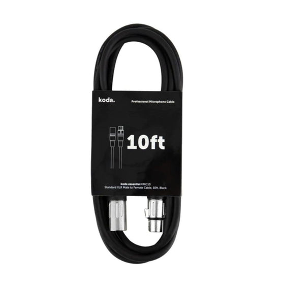 Dây Cáp Kết Nối Microphone Koda Essential KMC10, 10ft, Black-Mai Nguyên Music
