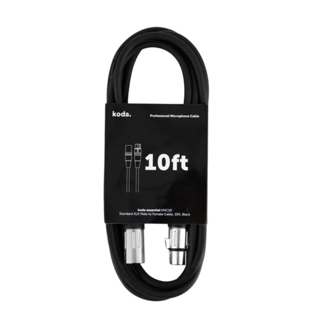 Dây Cáp Kết Nối Microphone Koda Essential KMC10, 10ft, Black-Mai Nguyên Music