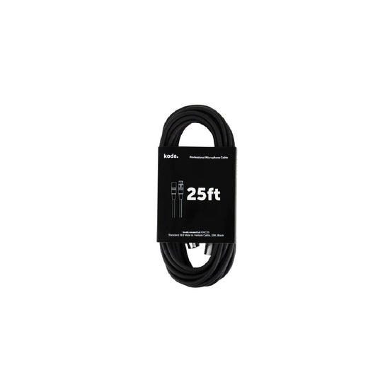 Dây Cáp Kết Nối Microphone Koda Essential KMC25, 25ft, Black-Mai Nguyên Music