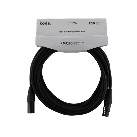 Dây Cáp Kết Nối Microphone Koda Plus KMC20, 20ft, Black-Mai Nguyên Music