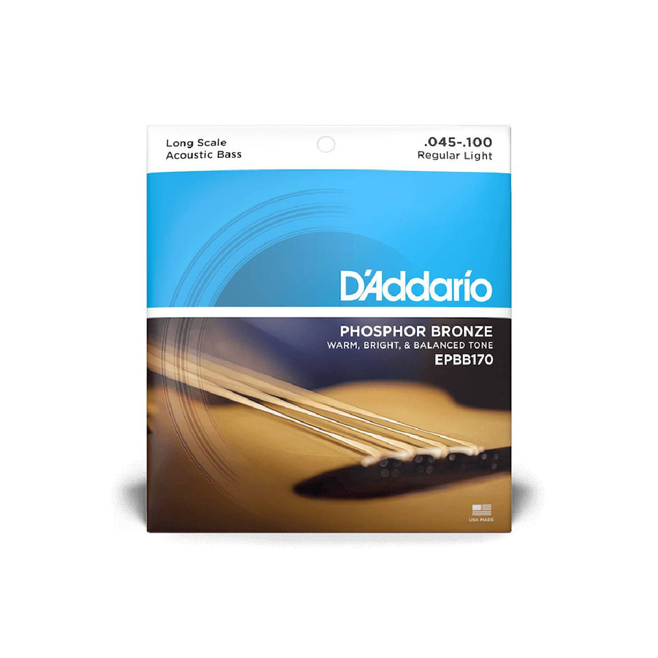 Dây Đàn Guitar Acoustic Bass D'Addario EPBB170 Phosphor Bronze, 45-100-Mai Nguyên Music