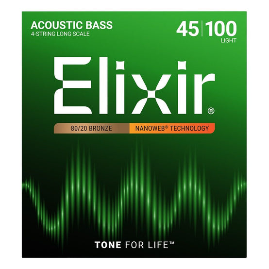 Dây Đàn Guitar Acoustic Bass Elixir 14502 80/20 Bronze 45-100-Mai Nguyên Music