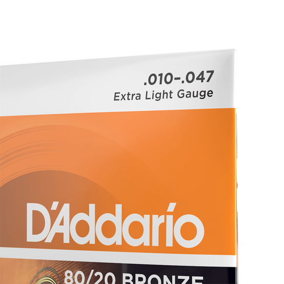 Dây Đàn Guitar Acoustic D'Addario EJ10 80/20 Bronze, Extra Light, 10-47-Mai Nguyên Music