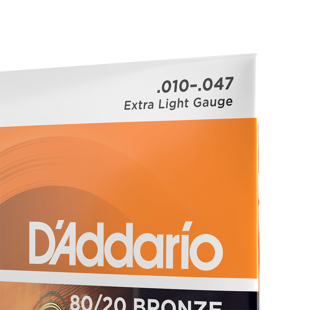 Dây Đàn Guitar Acoustic D'Addario EJ10 80/20 Bronze, Extra Light, 10-47-Mai Nguyên Music