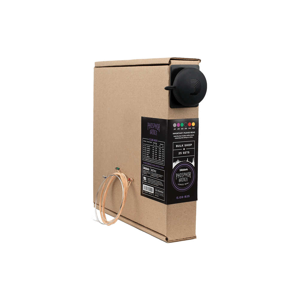 Dây Đàn Guitar Acoustic D'Addario EJ26-B25 Phosphor Bronze, Custom Light, 11-52, Set of 25-Mai Nguyên Music