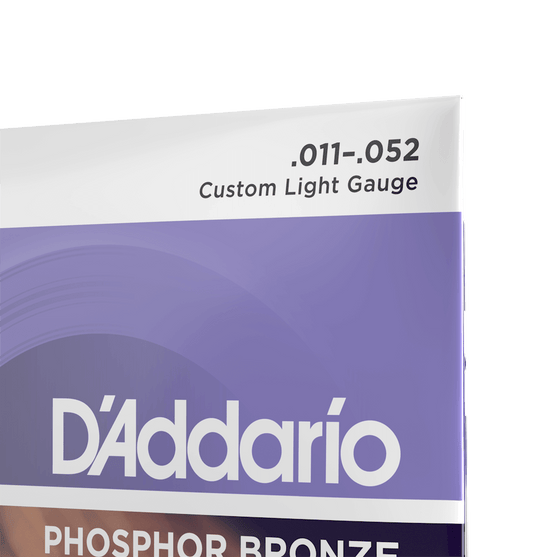 Dây Đàn Guitar Acoustic D'Addario EJ26 Phosphor Bronze, Custom Light, 11-52-Mai Nguyên Music