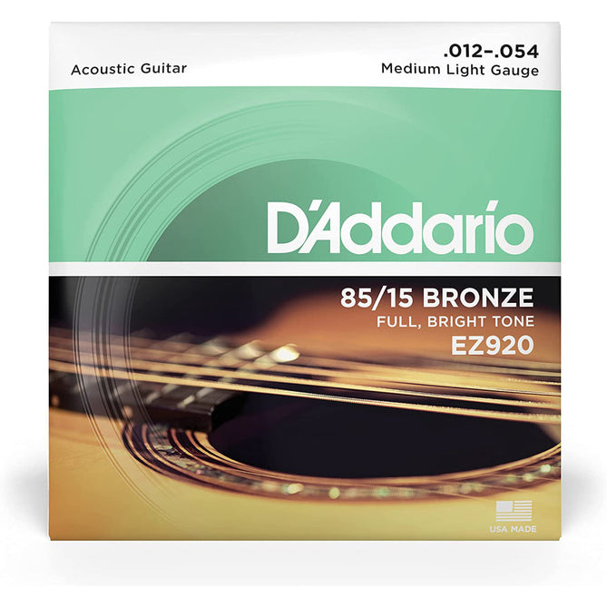 Dây Đàn Guitar Acoustic D'Addario EZ920 85/15 Bronze, Medium Light, 12-54-Mai Nguyên Music