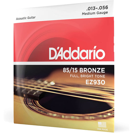 Dây Đàn Guitar Acoustic D'Addario EZ930 85/15 Bronze, Medium, 13-56-Mai Nguyên Music