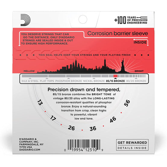 Dây Đàn Guitar Acoustic D'Addario EZ930 85/15 Bronze, Medium, 13-56-Mai Nguyên Music