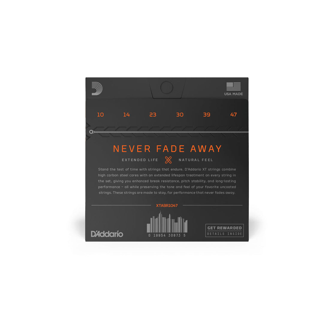 Dây Đàn Guitar Acoustic D'Addario XTABR1047 XT 80/20, Extra Light, 10-47-Mai Nguyên Music