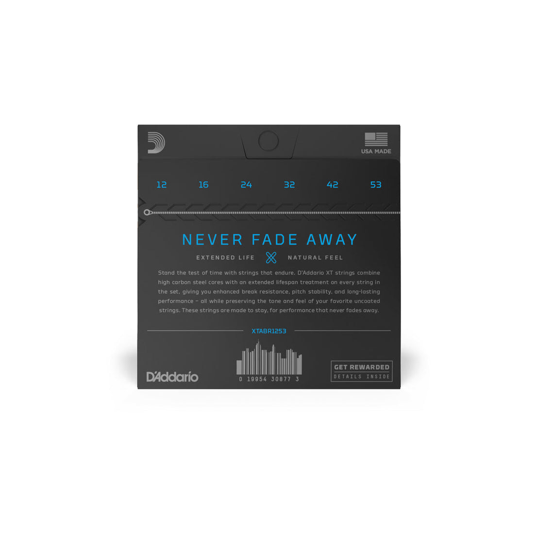 Dây Đàn Guitar Acoustic D'Addario XTABR1253 XT 80/20, Light, 12-53-Mai Nguyên Music