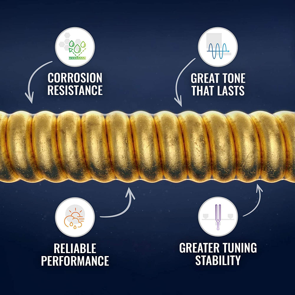 Dây Đàn Guitar Acoustic Elixir 11050 Polyweb 80/20 Bronze 12-53-Mai Nguyên Music