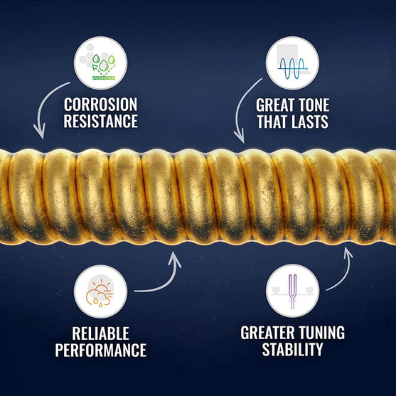 Dây Đàn Guitar Acoustic Elixir 16077 Nanoweb Phosphor Bronze 12-56-Mai Nguyên Music