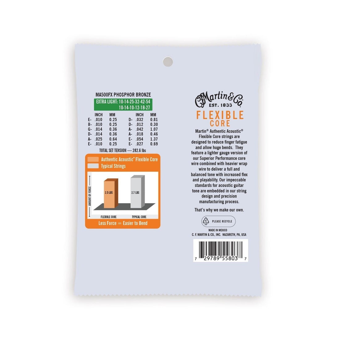 Dây Đàn Guitar Acoustic Martin Authentic Acoustic Flexible Core Phosphor Bronze-Mai Nguyên Music