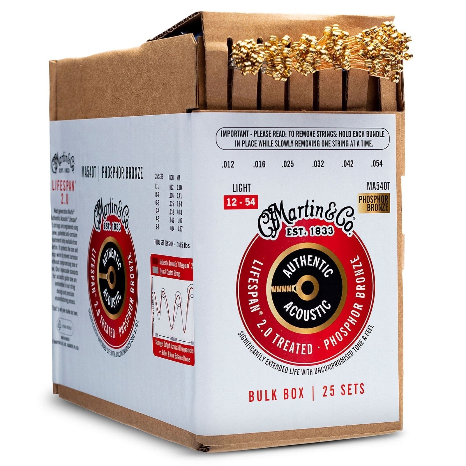 Dây Đàn Guitar Acoustic Martin Authentic Acoustic Lifespan 2.0 Phosphor Bronze-Mai Nguyên Music