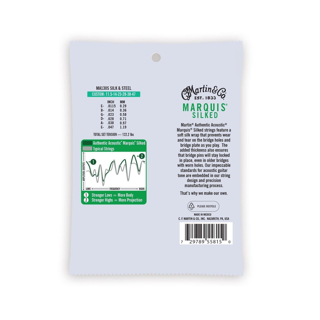 Dây Đàn Guitar Acoustic Martin Authentic Acoustic Marquis Silked Silk & Steel-Mai Nguyên Music