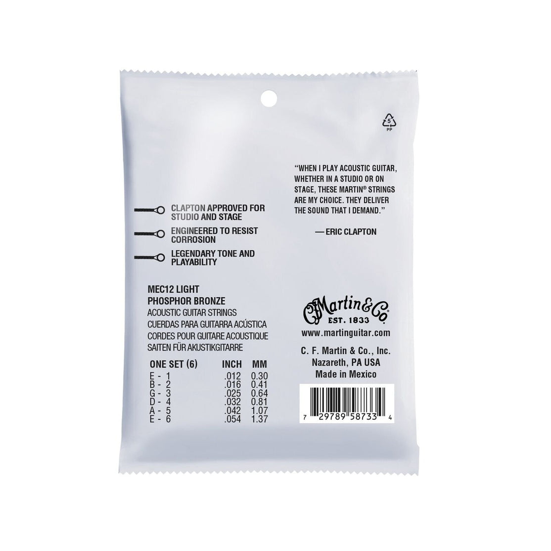 Dây Đàn Guitar Acoustic Martin Eric Clapton-Mai Nguyên Music