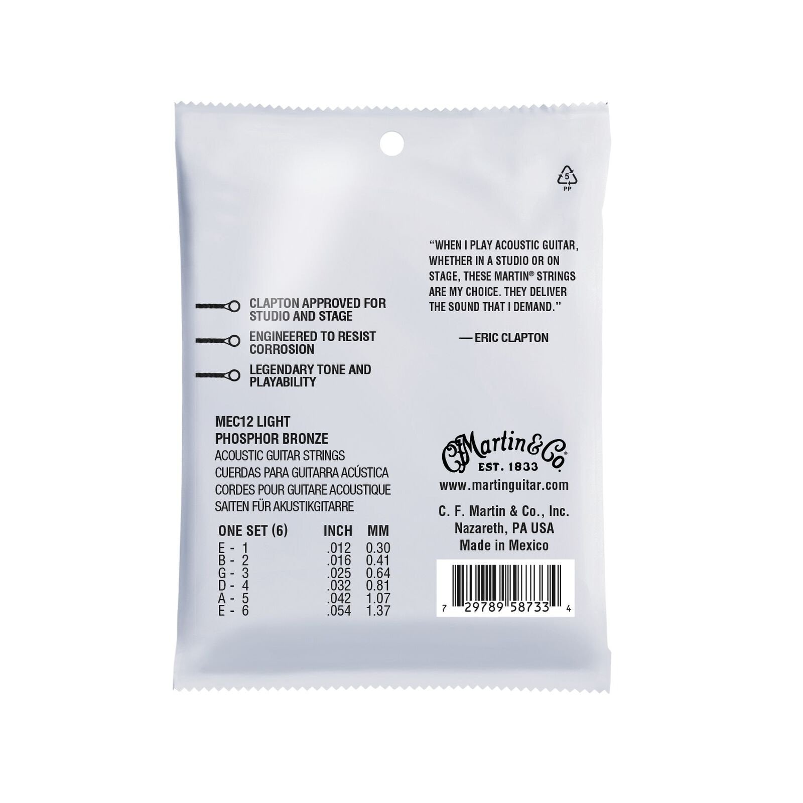 Dây Đàn Guitar Acoustic Martin Eric Clapton-Mai Nguyên Music