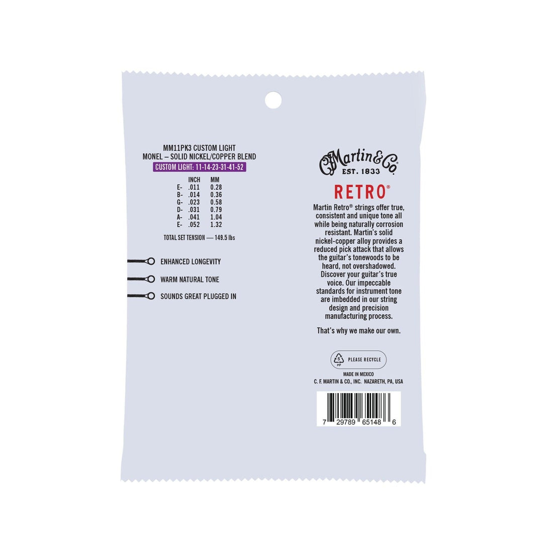 Dây Đàn Guitar Acoustic Martin Retro-Mai Nguyên Music