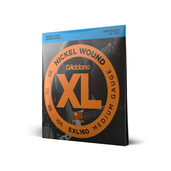 Dây Đàn Guitar Bass D'Addario EXL160 Nickel Wound, Medium, 50-105, Long Scale-Mai Nguyên Music