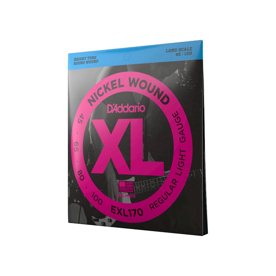 Dây Đàn Guitar Bass D'Addario EXL170 Nickel Wound, Light, 45-100, Long Scale-Mai Nguyên Music
