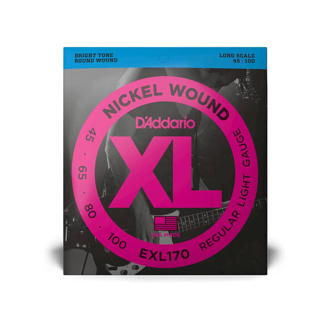 Dây Đàn Guitar Bass D'Addario EXL170 Nickel Wound, Light, 45-100, Long Scale-Mai Nguyên Music