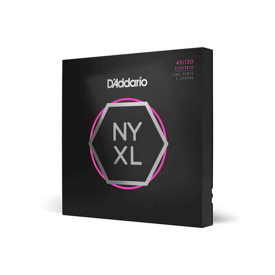 Dây Đàn Guitar Bass D'Addario NYXL45130 NYXL 5-String, Long Scale, Regular Light, 45-130-Mai Nguyên Music