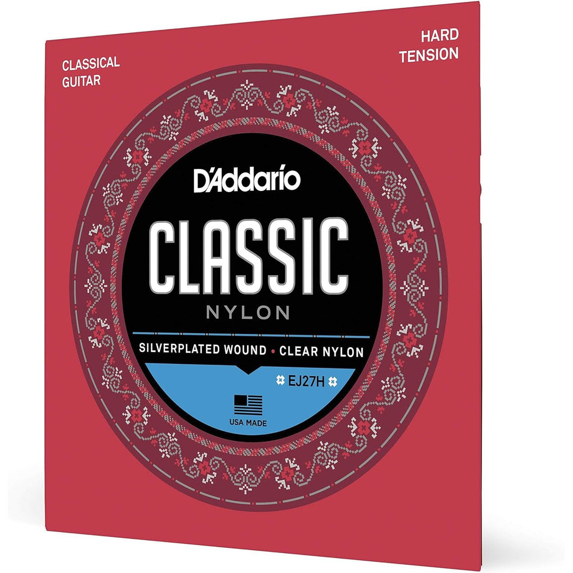 Dây Đàn Guitar Classic D'Addario EJ27H, Hard Tension, Clear/Silverplated Wound-Mai Nguyên Music