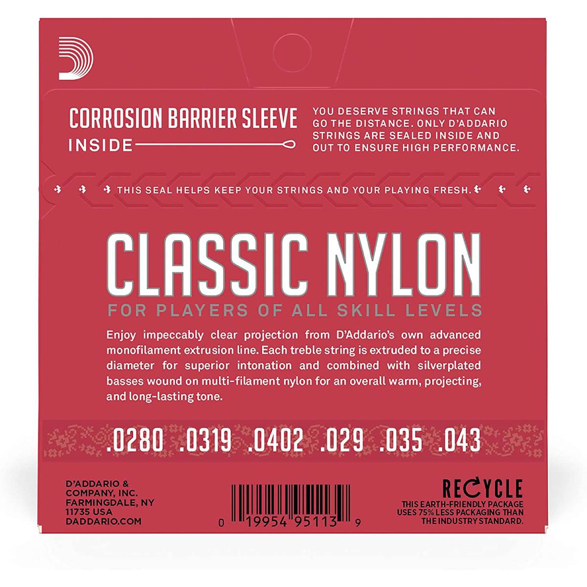 Dây Đàn Guitar Classic D'Addario EJ27N, Normal Tension-Mai Nguyên Music