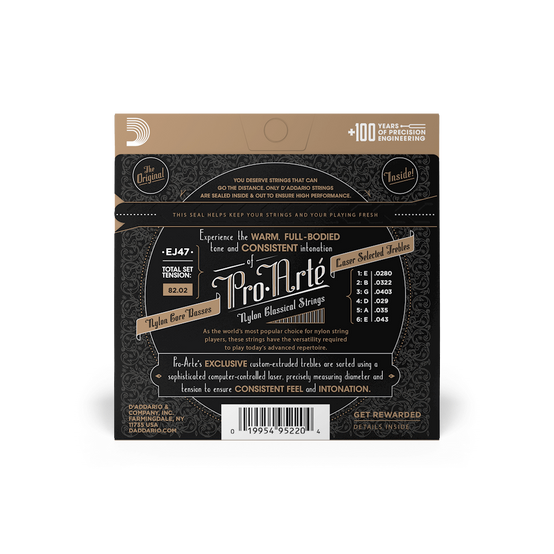 Dây Đàn Guitar Classic D'Addario EJ47 80/20 Bronze Pro-Arte, Normal Tension-Mai Nguyên Music