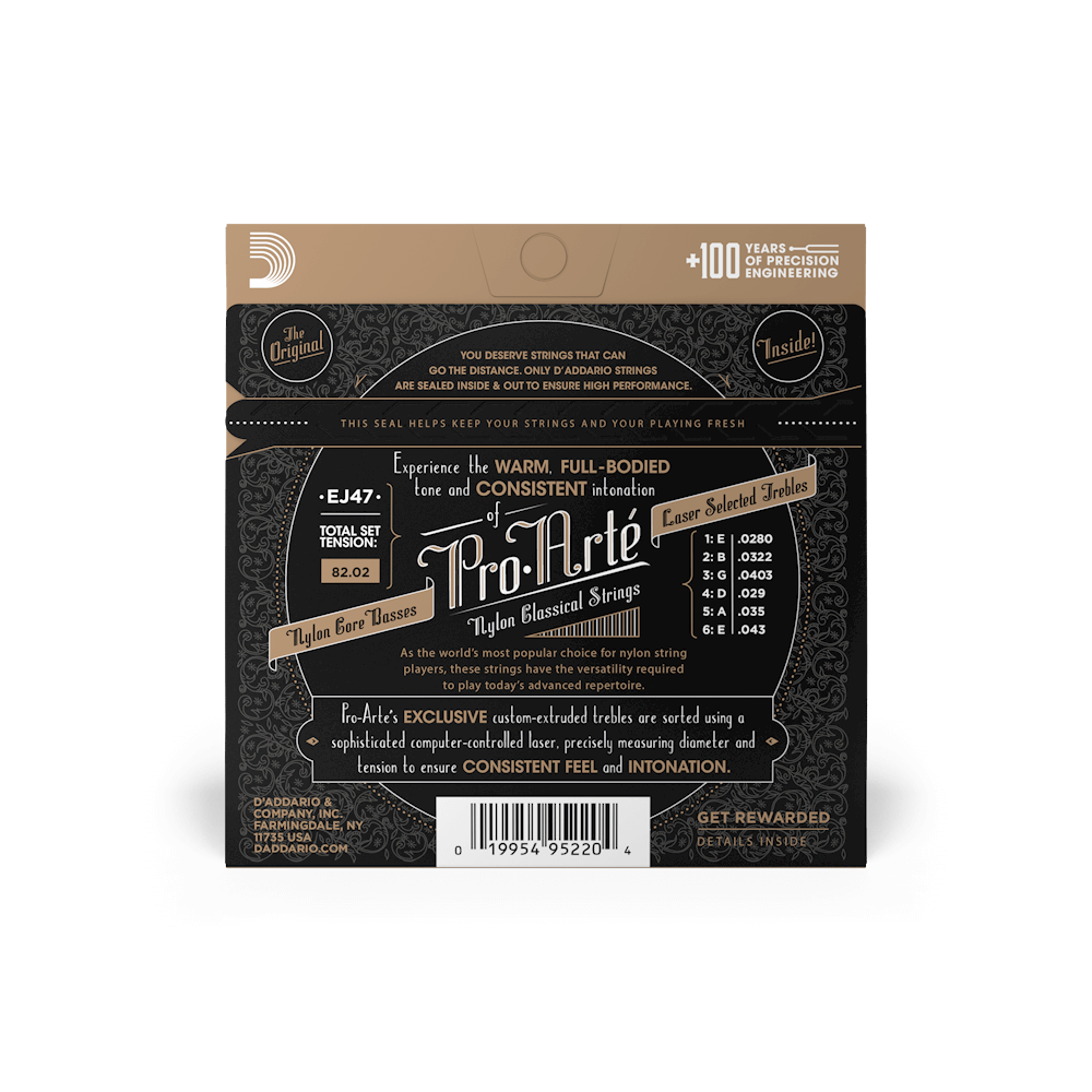 Dây Đàn Guitar Classic D'Addario EJ47 80/20 Bronze Pro-Arte, Normal Tension-Mai Nguyên Music