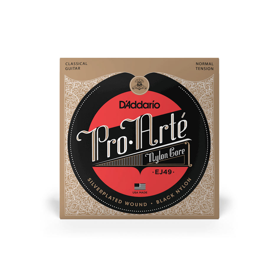 Dây Đàn Guitar Classic D'Addario EJ49 Pro-Arte Black, Normal Tension-Mai Nguyên Music