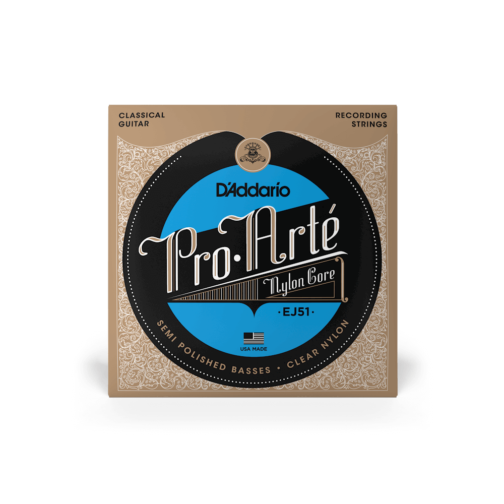Dây Đàn Guitar Classic D'Addario EJ51 Pro-Arte with Polished Basses, Hard Tension-Mai Nguyên Music