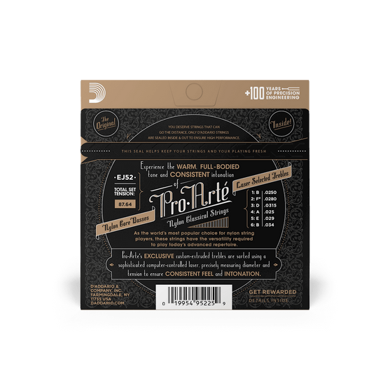 Dây Đàn Guitar Classic D'Addario EJ52 Pro-Arte Alto, Normal Tension-Mai Nguyên Music