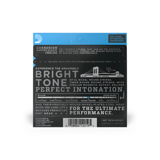 Dây Đàn Guitar Điện D'Addario EJ22 Nickel Wound, Jazz Medium, 13-56-Mai Nguyên Music