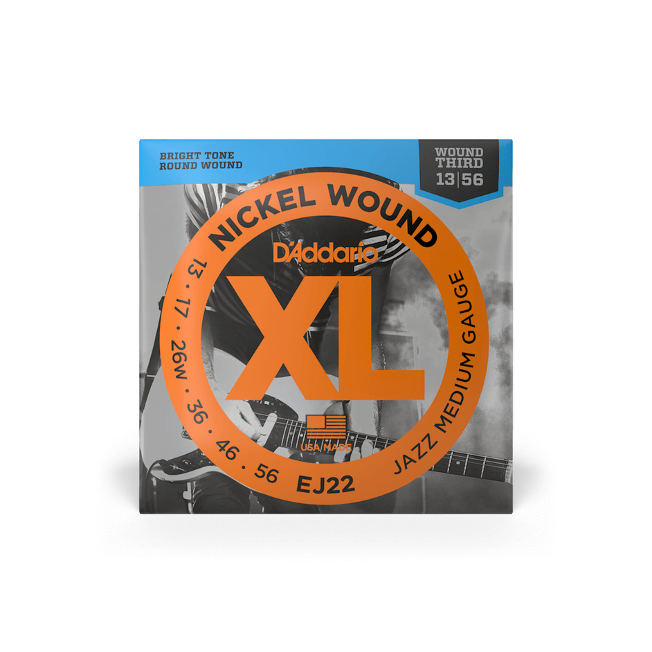 Dây Đàn Guitar Điện D'Addario EJ22 Nickel Wound, Jazz Medium, 13-56-Mai Nguyên Music