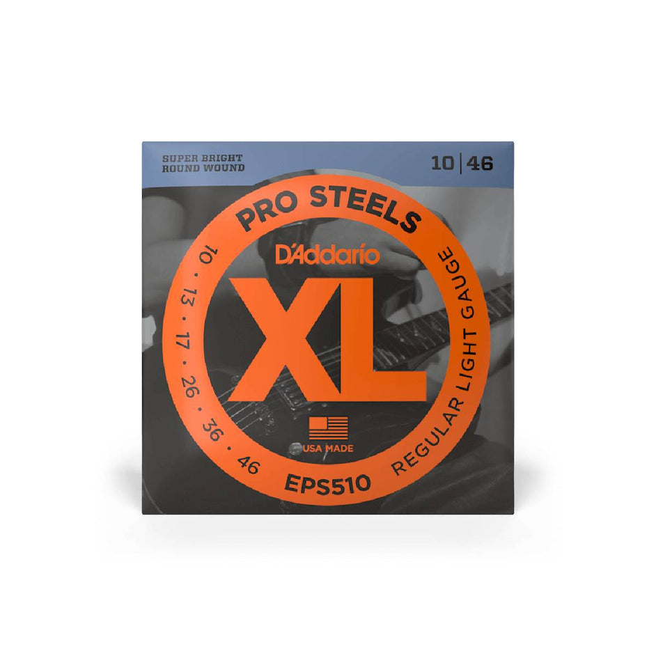 Dây Đàn Guitar Điện D'Addario EPS510 ProSteels, Regular Light, 10-46-Mai Nguyên Music