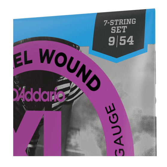 Dây Đàn Guitar Điện D'Addario EXL120-7 Nickel Wound, 7-String, Super Light, 9-54-Mai Nguyên Music
