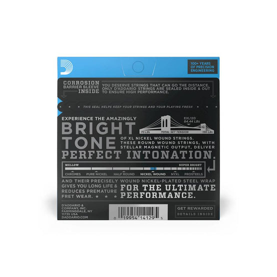 Dây Đàn Guitar Điện D'Addario EXL120 Nickel Wound, Super Light, 9-42-Mai Nguyên Music