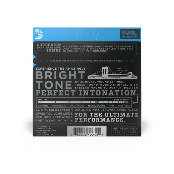 Dây Đàn Guitar Điện D'Addario EXL120+ Nickel Wound, Super Light Plus, 9.5-44-Mai Nguyên Music