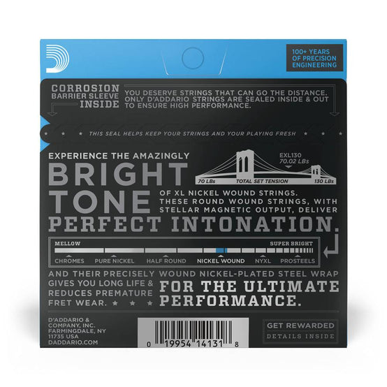 Dây Đàn Guitar Điện D'Addario EXL130 Nickel Wound, Extra-Super Light, 8-38-Mai Nguyên Music
