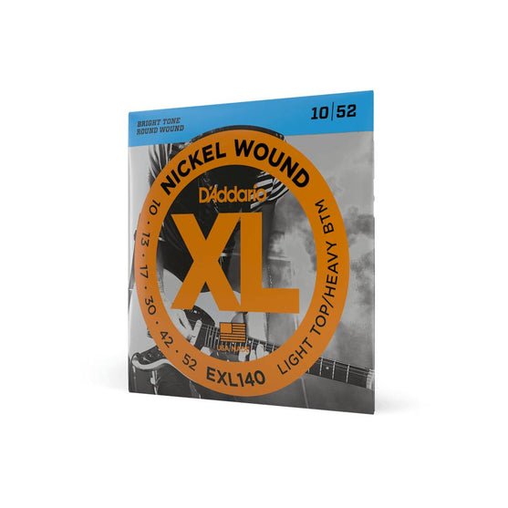 Dây Đàn Guitar Điện D'Addario EXL140 Nickel Wound, Light Top/Heavy Bottom, 10-52-Mai Nguyên Music