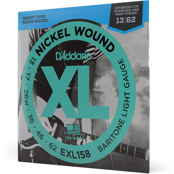 Dây Đàn Guitar Điện D'Addario EXL158 Light XL Nickel Wound, 013-062 Light Baritone-Mai Nguyên Music