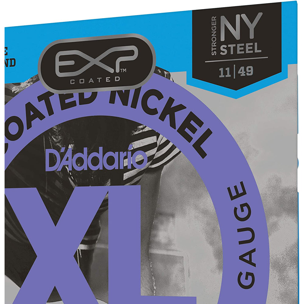 Dây Đàn Guitar Điện D'Addario EXP115 Coated Nickel Wound, Medium/Blues/Jazz, 11-49-Mai Nguyên Music