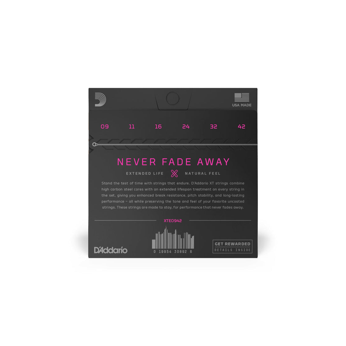 Dây Đàn Guitar Điện D'Addario XTE0942 XT Nickel Plated Steel, Super Light, 09-42-Mai Nguyên Music