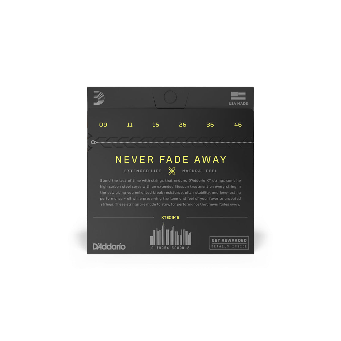 Dây Đàn Guitar Điện D'Addario XTE0946 XT Nickel Plated Steel, Super Light Top/Regular Bottom, 09-46-Mai Nguyên Music