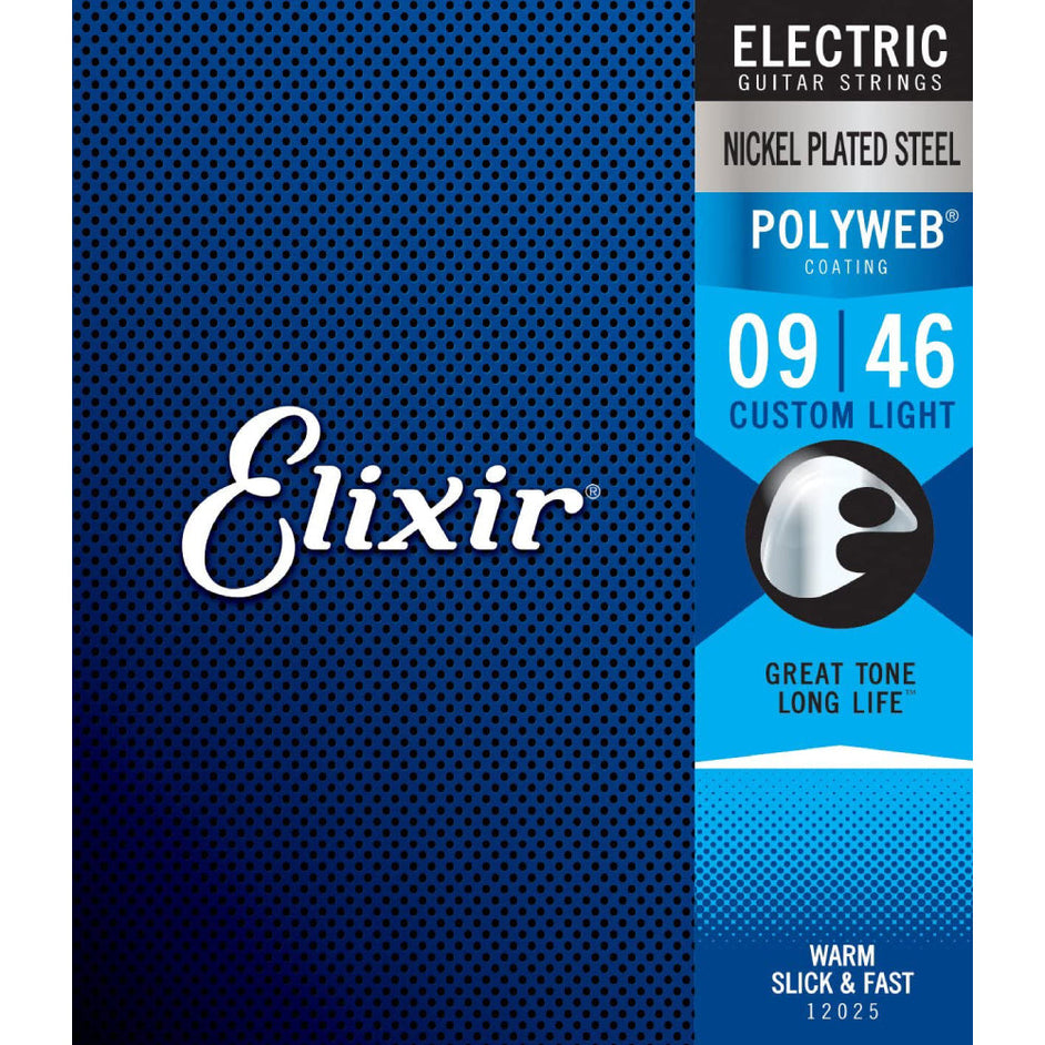 Dây Đàn Guitar Điện Elixir 12025 Polyweb Custom Light, 09-46-Mai Nguyên Music