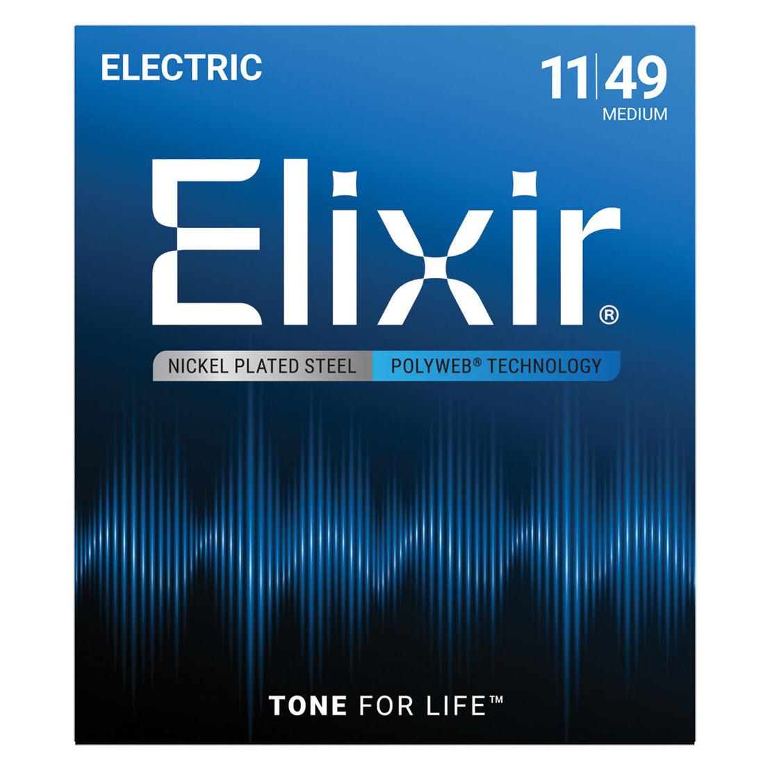 Dây Đàn Guitar Điện Elixir 12100 Polyweb Medium 11-49-Mai Nguyên Music