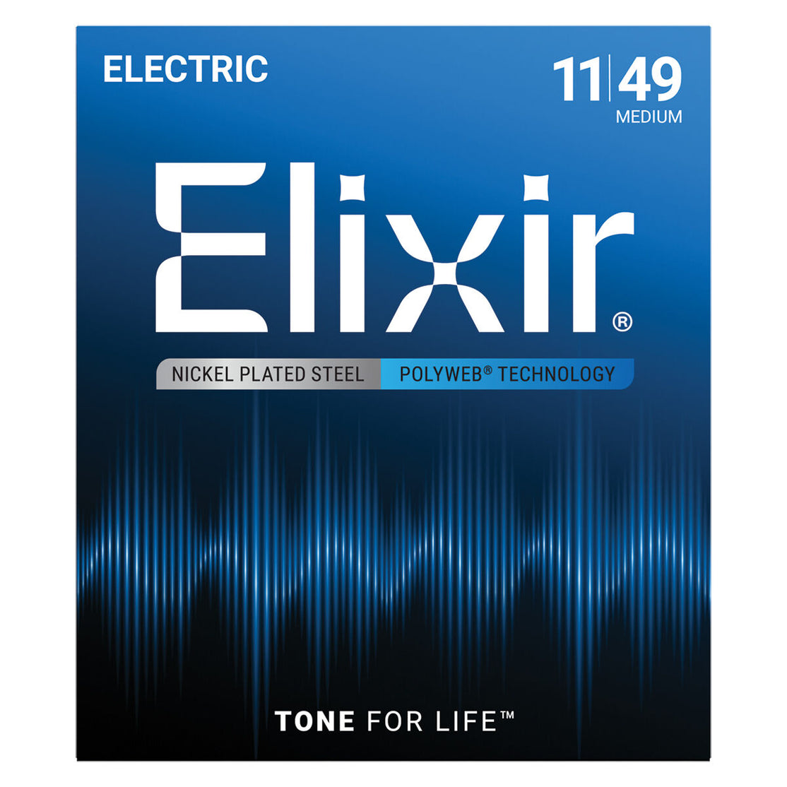 Dây Đàn Guitar Điện Elixir 12100 Polyweb Medium 11-49-Mai Nguyên Music